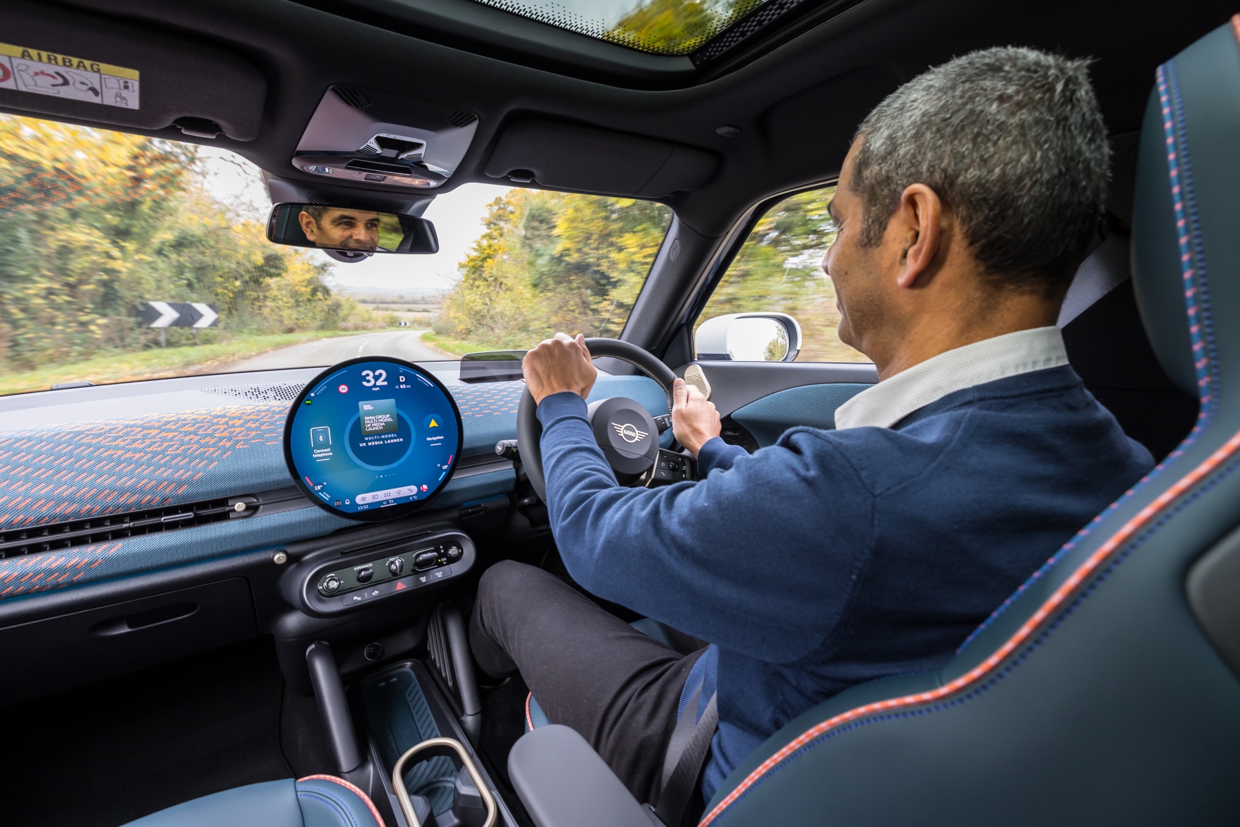 Gareth Herincx drives the mini -aceman